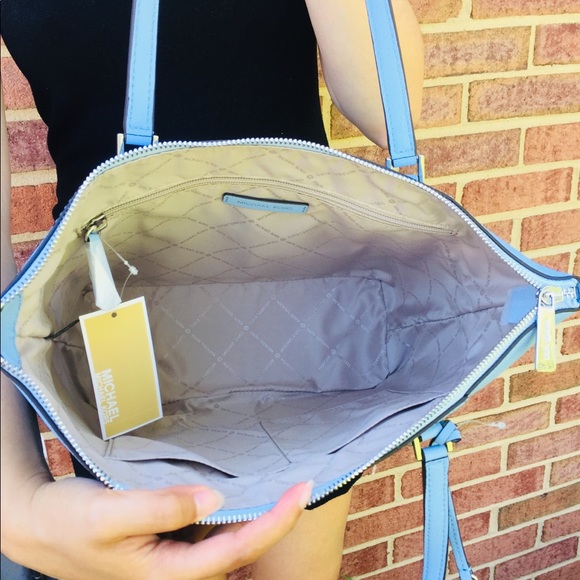 Michael Kors Charlotte Debossed Tote Bag - Picture 9 of 14